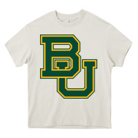 Cream baylor athletics Heavy Core Tee - linhVisuals