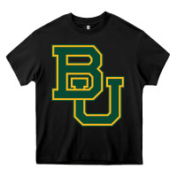 Black baylor athletics Heavy Core Tee - linhVisuals