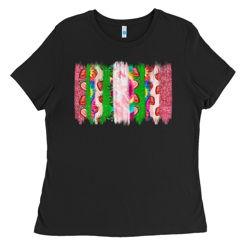 Summer Brushstrokes Ladies Tee by CowhideDigitalArt | Teevron