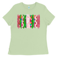 Matcha summer brushstrokes Ladies Tee - CowhideDigitalArt