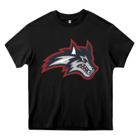 Black stony brook seawolves Heavy Core Tee - linhVisuals