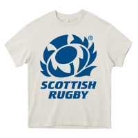 Cream scottish rugby Heavy Core Tee - linhVisuals