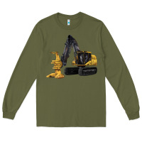 Army Green Feller Buncher Long Sleeve Tee - LillyAllenDesigns