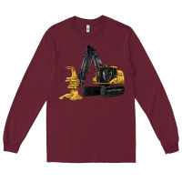 Burgundy Feller Buncher Long Sleeve Tee - LillyAllenDesigns