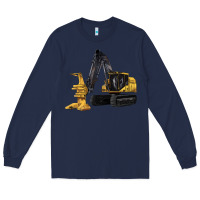 Navy Feller Buncher Long Sleeve Tee - LillyAllenDesigns
