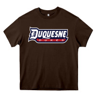 Chocolate Brown duquesne sports Heavy Core Tee - linhVisuals