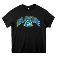 Black delaware sportss Heavy Core Tee - linhVisuals