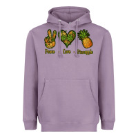 Lavender Peace Love Pineapple Heavyweight Hoodie - Jasminsmagicworld