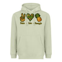 Matcha Peace Love Pineapple Heavyweight Hoodie - Jasminsmagicworld