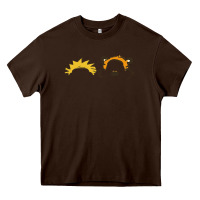 Chocolate Brown hobbes Heavy Core Tee - linhVisuals