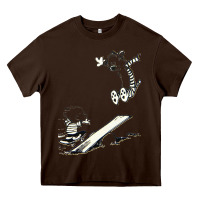 Chocolate Brown hobbes Heavy Core Tee - linhVisuals