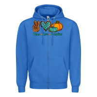 True Royal peace love pumpkins Zipper Hoodie - Jasminsmagicworld