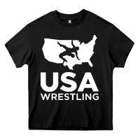 Black usa fight Heavy Core Tee - linhVisuals