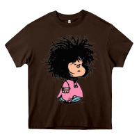 Chocolate Brown MAFALDA Heavy Core Tee - linhVisuals