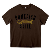 Chocolate Brown bonefish grill Heavy Core Tee - linhVisuals