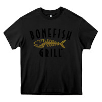 Black bonefish grill Heavy Core Tee - linhVisuals