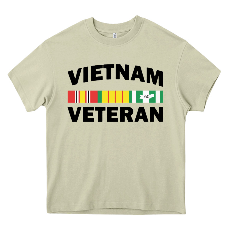 Vietnam Veteran Flag Heavy Core Tee by linhVisuals | Teevron
