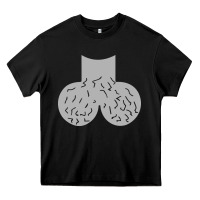 Black dick head ball sack Heavy Core Tee - linhVisuals