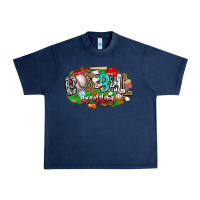 Navy baseball grandma Urban Heavy Tee - CowhideDigitalArt