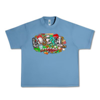 Pebble Blue baseball grandma Urban Heavy Tee - CowhideDigitalArt