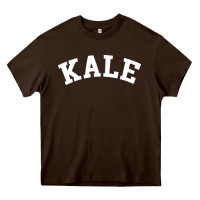 Chocolate Brown vintage kale university Heavy Core Tee - linhVisuals