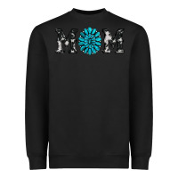 Black cowhide with gemstone Heavyweight Sweatshirt - RanaPortraitStore