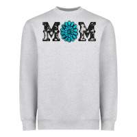 Heather Grey cowhide with gemstone Heavyweight Sweatshirt - RanaPortraitStore