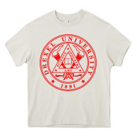 Cream drexel university Heavy Core Tee - linhVisuals