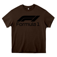 Chocolate Brown formula 1 Heavy Core Tee - linhVisuals