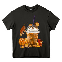 Asphalt Pumpkin Spice Coffee Heavy Core Tee - FaDigitalArtStudio