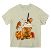 Mossy Pumpkin Spice Coffee Heavy Core Tee - FaDigitalArtStudio