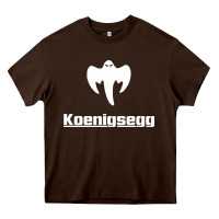 Chocolate Brown ghost koenisegg Heavy Core Tee - linhVisuals