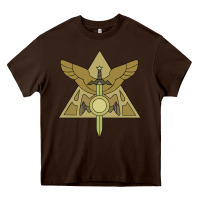 Chocolate Brown hexside covens Heavy Core Tee - linhVisuals