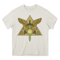 Cream hexside covens Heavy Core Tee - linhVisuals