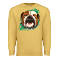 Antique Gold Bulldog Green glitter Premium Sweatshirt - Jasminsmagicworld