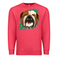 Cardinal Bulldog Green glitter Premium Sweatshirt - Jasminsmagicworld