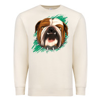 Sandshell Bulldog Green glitter Premium Sweatshirt - Jasminsmagicworld