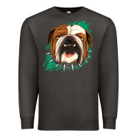 Smoke Bulldog Green glitter Premium Sweatshirt - Jasminsmagicworld