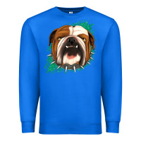 True Royal Bulldog Green glitter Premium Sweatshirt - Jasminsmagicworld