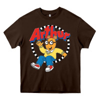 Chocolate Brown Funko Up Arthur Heavy Core Tee - linhVisuals