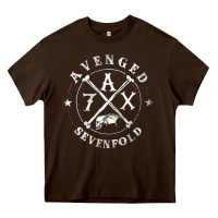 Chocolate Brown avenged sevenfold 13 Heavy Core Tee - linhVisuals