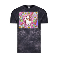 Cloud Black Easter Bunny Vintage Tee - CowhideDigitalArt
