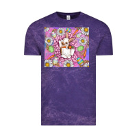 Cloud Purple Easter Bunny Vintage Tee - CowhideDigitalArt