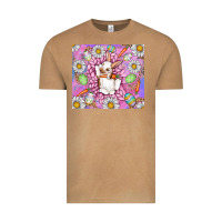 Vintage Camel Easter Bunny Vintage Tee - CowhideDigitalArt