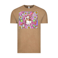 Vintage Coffee Easter Bunny Vintage Tee - CowhideDigitalArt