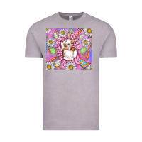 Vintage Zinc Easter Bunny Vintage Tee - CowhideDigitalArt