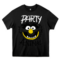Black the muppets party animal Heavy Core Tee - linhVisuals