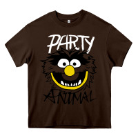 Chocolate Brown the muppets party animal Heavy Core Tee - linhVisuals