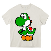 Cream Yoshi Green Heavy Core Tee - linhVisuals