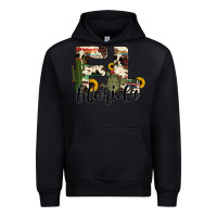 Black florida state cowhide serape cactus Urban Hoodie - RanaPortraitStore